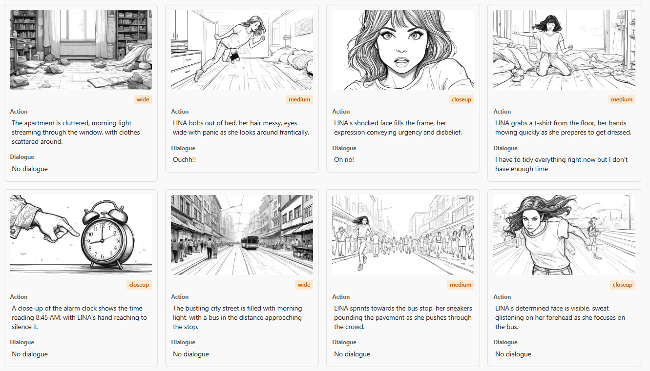 storyboards template example